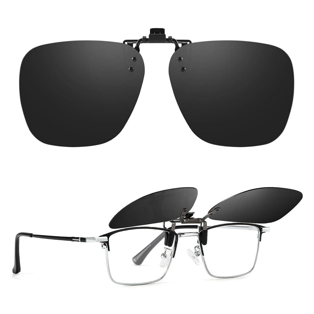 Polarized Clip-On Sunglasses UV400 Prescription Glasses